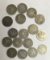 BARBER QUARTER LOT OF 17 COINS