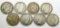 8 BARBER HALF DOLLARS CIRCS