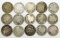 BARBER DIME LOT of 15 COINS