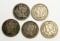 5-THREE CENT NICKELS AVG CIRC