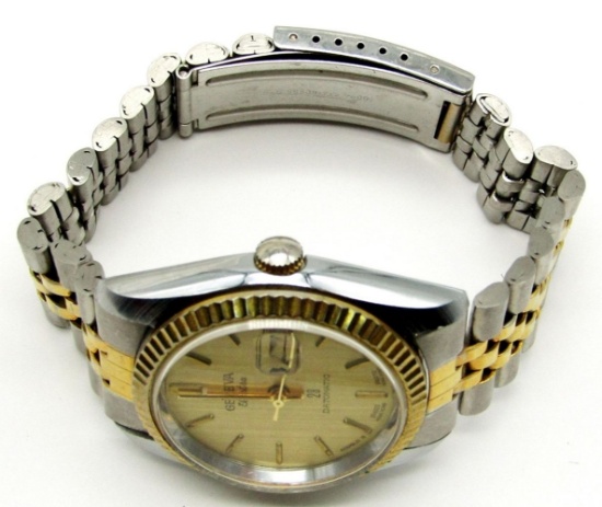 VINTAGE GENEVA ELECTRA DATOMATIC 23 JEWEL