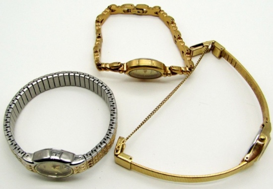 3- LADIES DRESS WRIST WATCHES