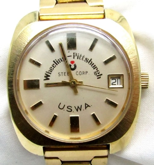 WHEELING-PITTSBURGH STEEL WALTHAM WATCH