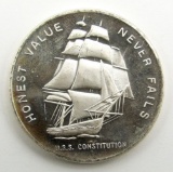 U.S.S. CONSTITUTION .999 SILVER 1 OZT