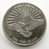 POWER AND BEAUTY .999 SILVER 1 OZT