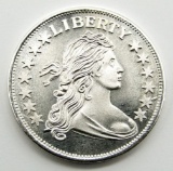 1 OZT .999 SILVER DRAPED BUST DESIGN