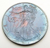 2012 AMERICAN SILVER EAGLE RAINBOW