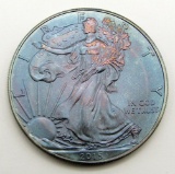 2015 AMERICAN SILVER EAGLE RAINBOW