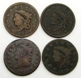 1810, 1826, 1834, 1838 Large Cents CIRC's