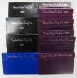 10- U.S PROOF SETS