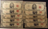 10-$5 RED SEAL U.S. NOTES