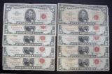10-$5 RED SEAL U.S. NOTES