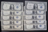 10-CU $1 SILVER CERTIFICATES