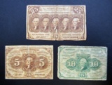 3-1862 POSTAL CURRENCY FRACTIONAL
