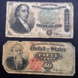 1864 & 1866 FIFTY CENT FRACTIONAL NOTES