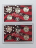 2 - U.S. SILVER PROOF QTR SETS