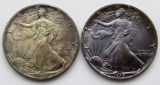 2-1989 AMERICAN SILVER EAGLES