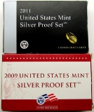 2009 & 2011 U.S. MINT SILVER PROOF SETS