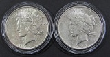 6-SILVER DOLLARS CIRC