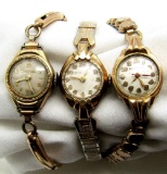3-VINTAGE LADIES WRIST WATCHES