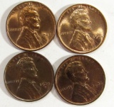 4-BU Lincoln Cents