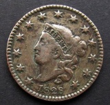 1828 LARGE CENT XF