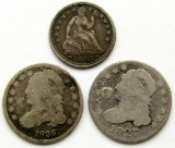 1853 W/ ARROWS HALF DIME HOLED;