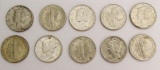 10 - 1944 MERCURY DIMES AU/BU