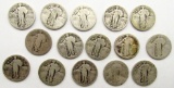 15 STANDING LIBERTY QUARTERS
