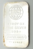 ENGELHARD 1 TROY OUNCE .999 SILVER