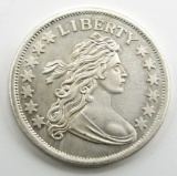 1 OZT .999 SILVER DRAPED BUST DESIGN