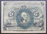 1863 5c FRACTIONAL NOTE