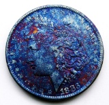 1883-O MORGAN DOLLAR CRAZY COLORS