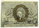 1863 TEN CENT FRACTIONAL NOTE