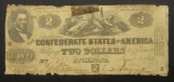1862 $2 CONFEDERATE STATES of AMERICA