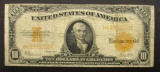 1922 $10 U.S. GOLD CERTIFICATE