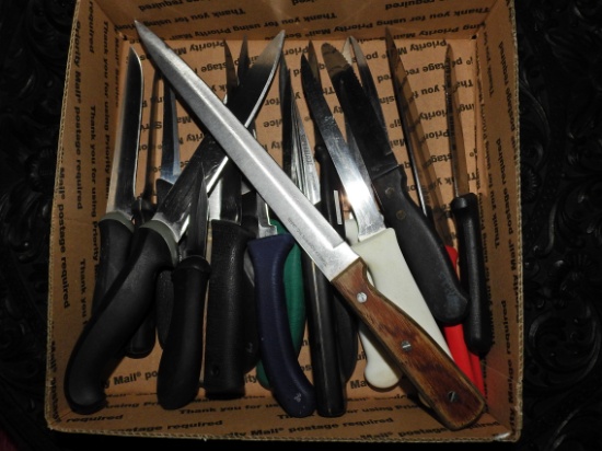 misc lot of kitchen knives