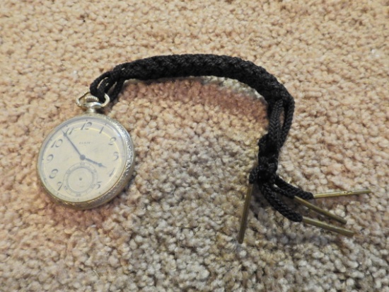 elgin pocket watch with strap