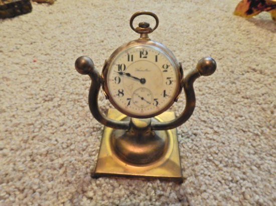 hamilton clock with stand