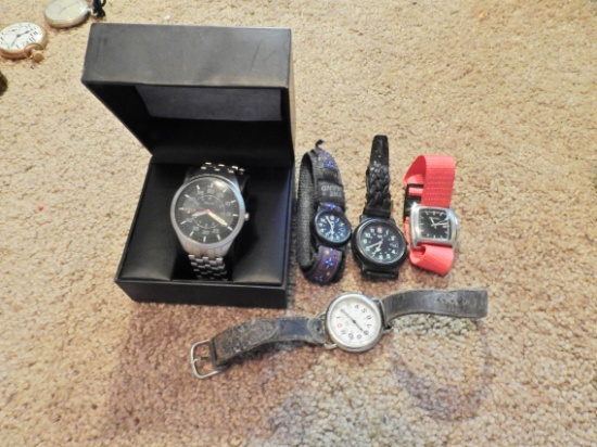 misc lot of watches relic swiss army fossil