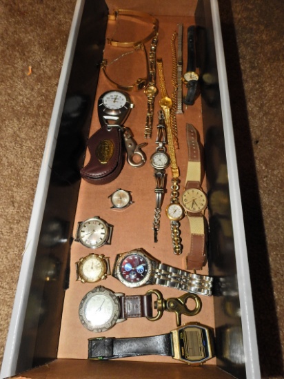 misc lot of watches coleman remington time ricardo anne klein cardini hunter