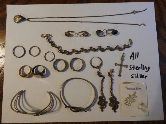 Lot of .925 sterling silver Jewelry