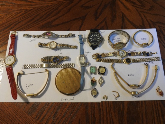 lot of Watches and misc jewelry