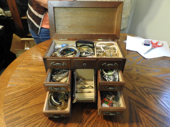 Jewelry Box Full of misc Jewelry