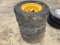 (3) Skid Steer Tires