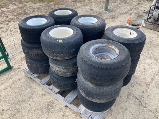 (18) Golf Cart Tires