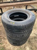 (4) Mechelin White Wall 215 / 75 R 15 Tires