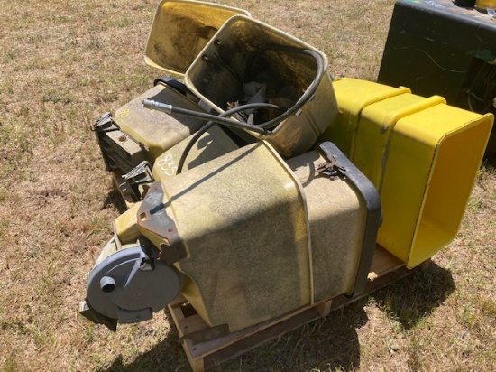 Pallet Of John Deere Hoppers