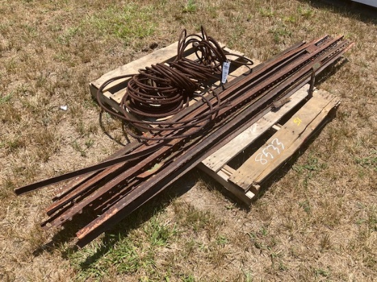Pallet Of T Post & Cable