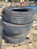 (4) Goodyear 315/80R22.5 Tires